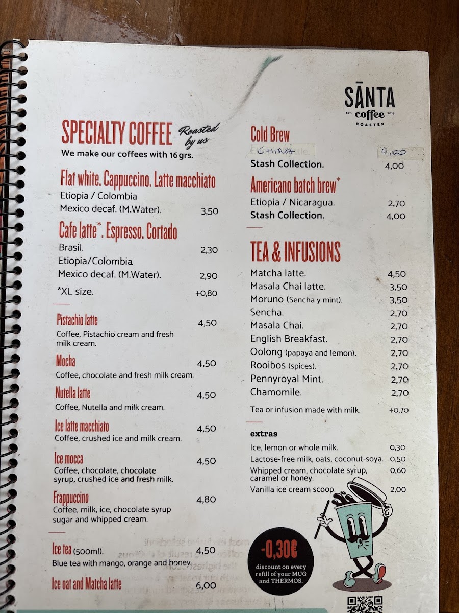 Menu Santa Coffee Camas-1
